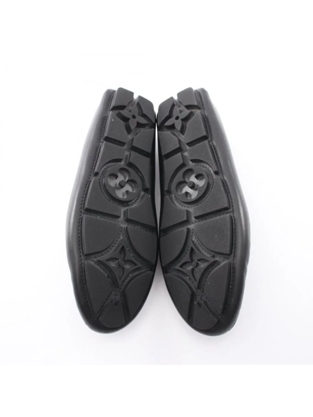 Louis Vuitton Shoes LV Driver Line Black Leather Driving